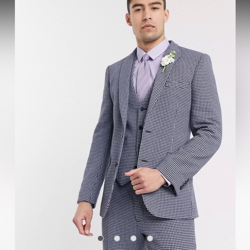 ASOS MINI HOUNDSTOOTH FULL SUIT